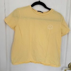 Cute Smiley cropped shirt !!😊😊